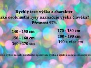 Rychlý test: výška a charakter – jaké osobnostní rysy naznačuje výška člověka? Přesnost 97%