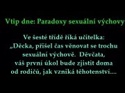 Vtip dne: Paradoxy sexuální výchovy