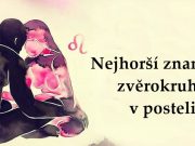 Nejhorší znamení zvěrokruhu v posteli