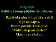 Vtip dne: Babiš a Trump přijdou do pekárny