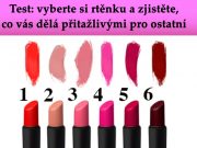 Test: vyberte si rtěnku a zjistěte, co vás dělá přitažlivými pro ostatní