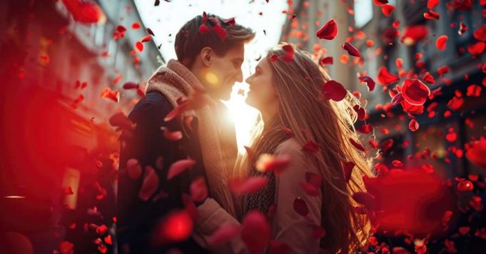 People in love celebrating valentines day the day of love pragma
